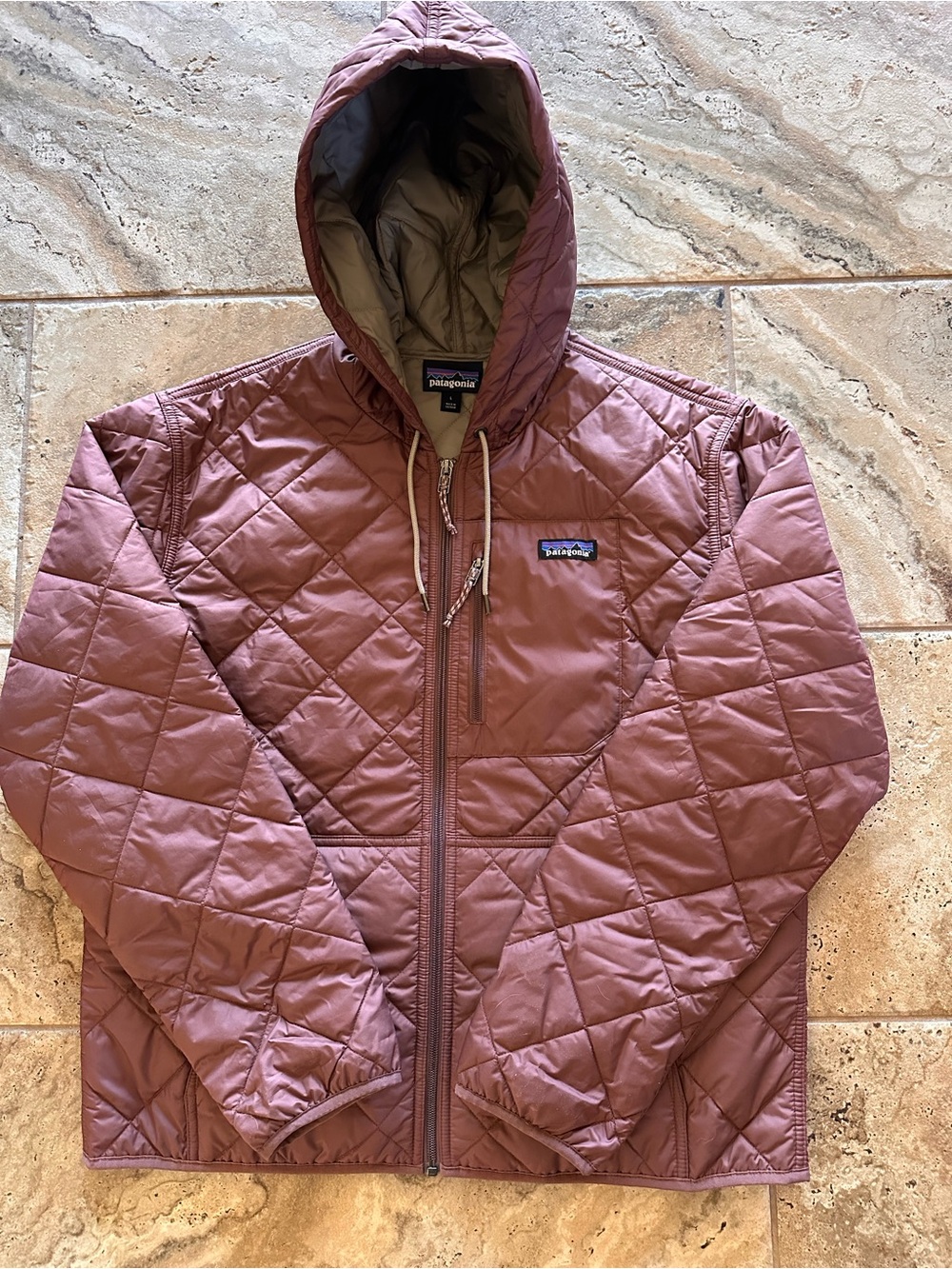 Patagonia Women’s Quilted Hooded Puffer Jacket - Mauve